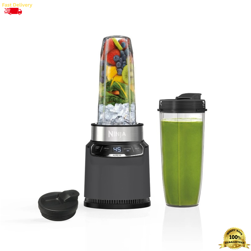Ninja Nutri-Blender Pro 1100W Auto-iQ Personal Blender with 32oz Cups-image
