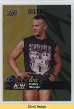 2024 Upper Deck Allure AEW Color Flow Yellow Green Ricky Starks #CF-5 READ 1ai1