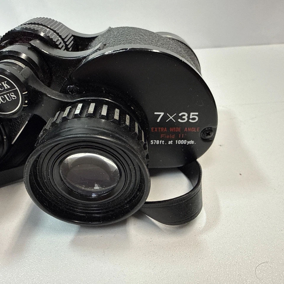 Binolux Binoculars 7 X 35 Extra Wide Angle II Japan 578 Ft @ 1000 Yds Est 1960's - Image 3 of 4