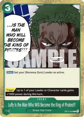 NM-Mint, English One Piece Luffy Is the Man Who Will Become the King of Pirates!