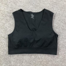 Tommie Copper Sports Bra Womens Medium Black Compression Copper Znergy Wireless