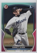 2023 Bowman Draft Aqua & Pink Gradient 199/199 Emmett Olson #BD-10 06l3