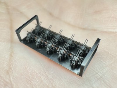 1/700 IJN Type 96 25mm Double Mount AA Gun(Annular Sight/With Shield)3D Printed 