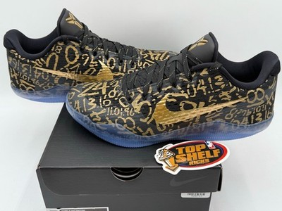 DS New Nike Kobe 11 Protro Low Mamba Day Black Gold 2026 Size 10
