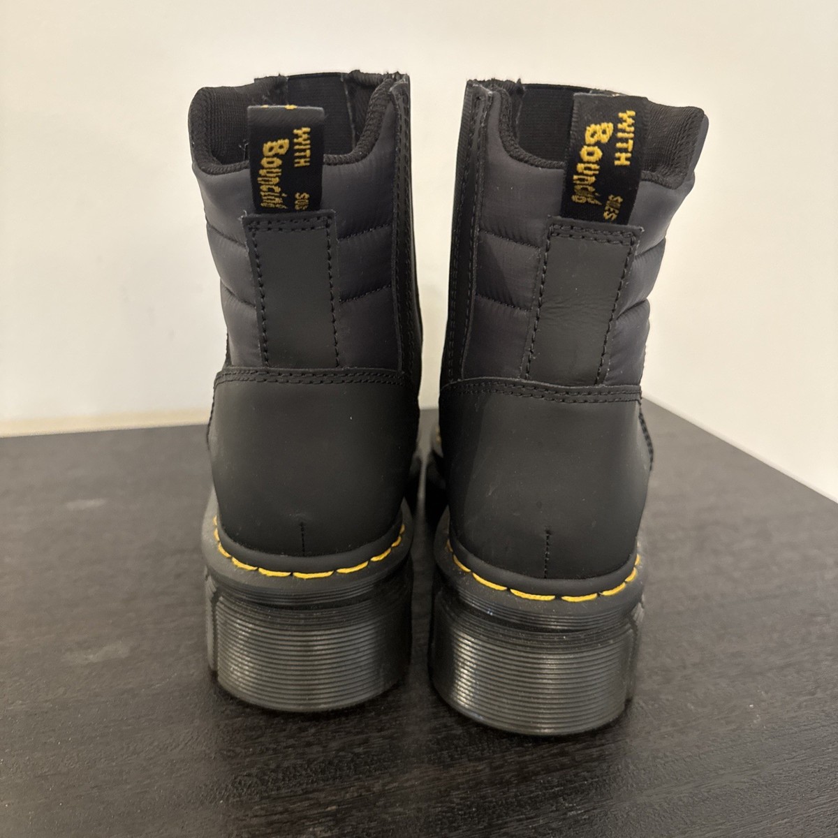 Dr. Martens Ankle Boots Womens Size 8 Black Audrick Chelsea Platform Lug Sole View 3