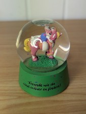 Diddl Schneekugel Galupy Grün