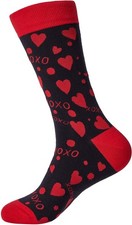 FancyBull Valentine Socks for Men Funny Cotton Crew Socks