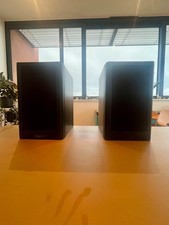 Vintage Mission 780SE bookshelf speakers in black ash cabinets