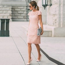Pink Mother Of The Bride Dresses Sheath Short Sleeves Lace Plus Size Wedding