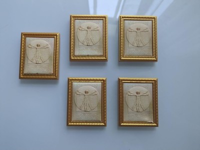 Mini Brands Masterpiece Da Vinci Vitruvian Man Painting x 5