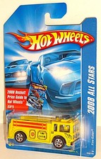 Hot Wheels 2008 All Stars Series #48 Fire-Eater Yellow w/ 5SPs Fire Truck