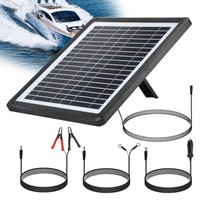 Solarmodule 12V 15W Tragbares Solarpanel Autobatterie Erhaltungs LadegeräT