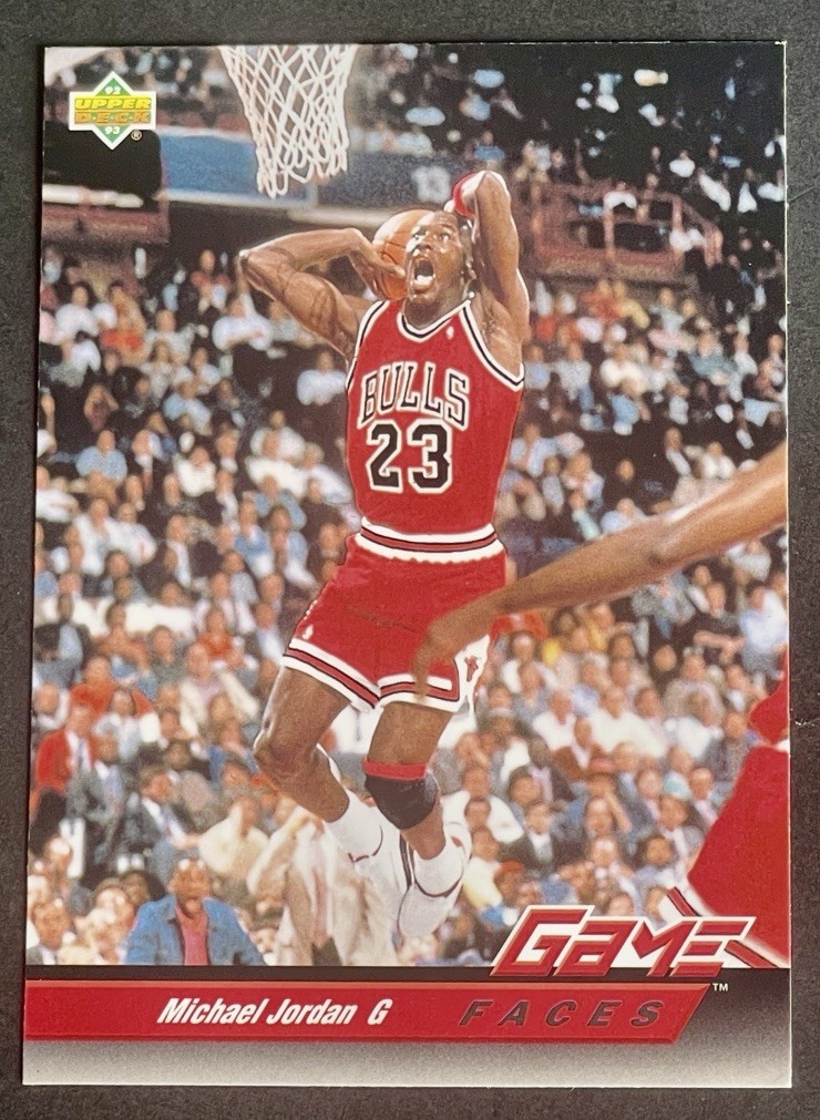 1992-93 Upper Deck Michael Jordan Game Faces #488 Bulls HOF