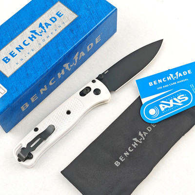 Benchmade Bugout 535-Custom White Grivory Handle Black Blade AXIS Folding Knife