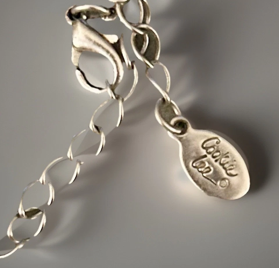 Colgante Gota Cookie Lee Firmado Delicado Boho Cadena Cuentas Facetadas Cuentas Foto 4 de 4