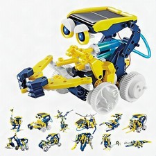 Solar Power Robot Kit 11-in-1 Kids STEM Electronic Learning Toy Ages 8+ New