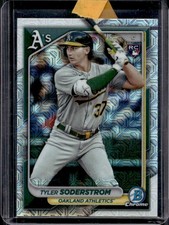 2024 Bowman Mega Box Tyler Soderstrom RC Refractor Rookie #15 Athletics