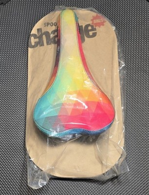 Charge Bikes Spoon saddle, CrMo Geo (Rainbow) Colors (C)
