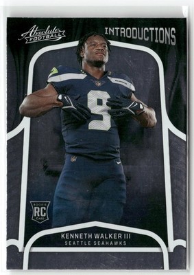 Kenneth Walker III 2022 Panini Absolute Football Introductions #INT-13 Rookie RC