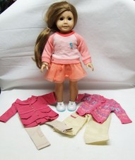 American Girl Just Like You 35 Doll with Caramel Hair Brown Eyes Dressed