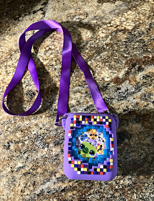 Bitzee Interactive Digital Pet Toy w/ Purple/Blue Carry Case & Lanyard