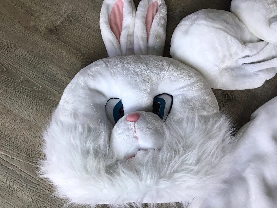 Disfraz de Conejito Adulto Unisex Disfraz De Lujo Peluche Conejo de Pascua Foto 2 de 4