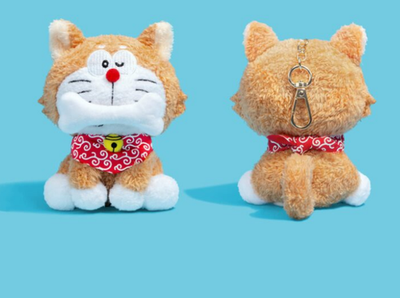 100% Doraemon & Friends in Tokyo plush Keychain shibainu Shiba Inu