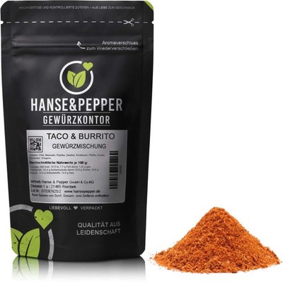 500g Taco und Burrito Gewürzmischung Mexikanisches Street-Food Gewürz Tacco Dipp