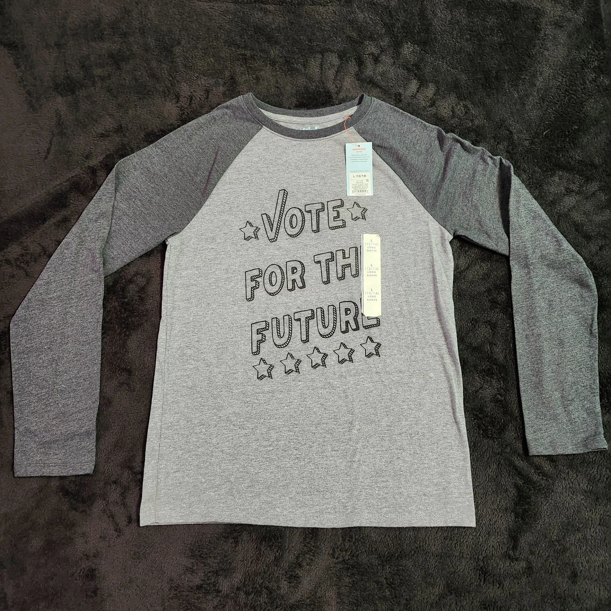 T-shirt Manches Longues Garçon Cat & Jack Gris – Football – Taille M 8 Ans