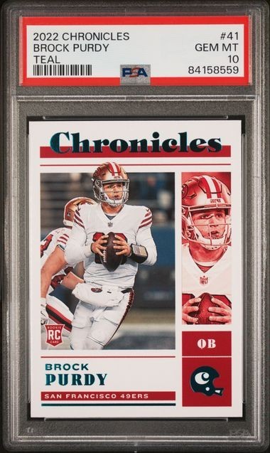 Brock Purdy Panini Chronicles #41 Teal