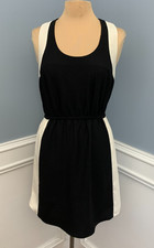 Banana Republic Dress Womens 8 Fit Flare Sleeveless Racerback Pockets Knee Midi