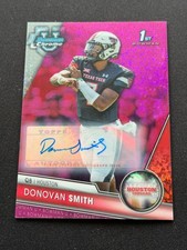 Donovan Smith - 2023 Bowman U Chrome Auto #178 Fuchsia Mini-Diamond /150 Houston