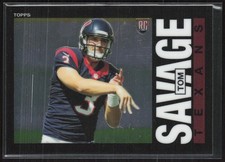 2014 Topps Chrome #1 Tom Savage 1985 Topps Houston Texans RC