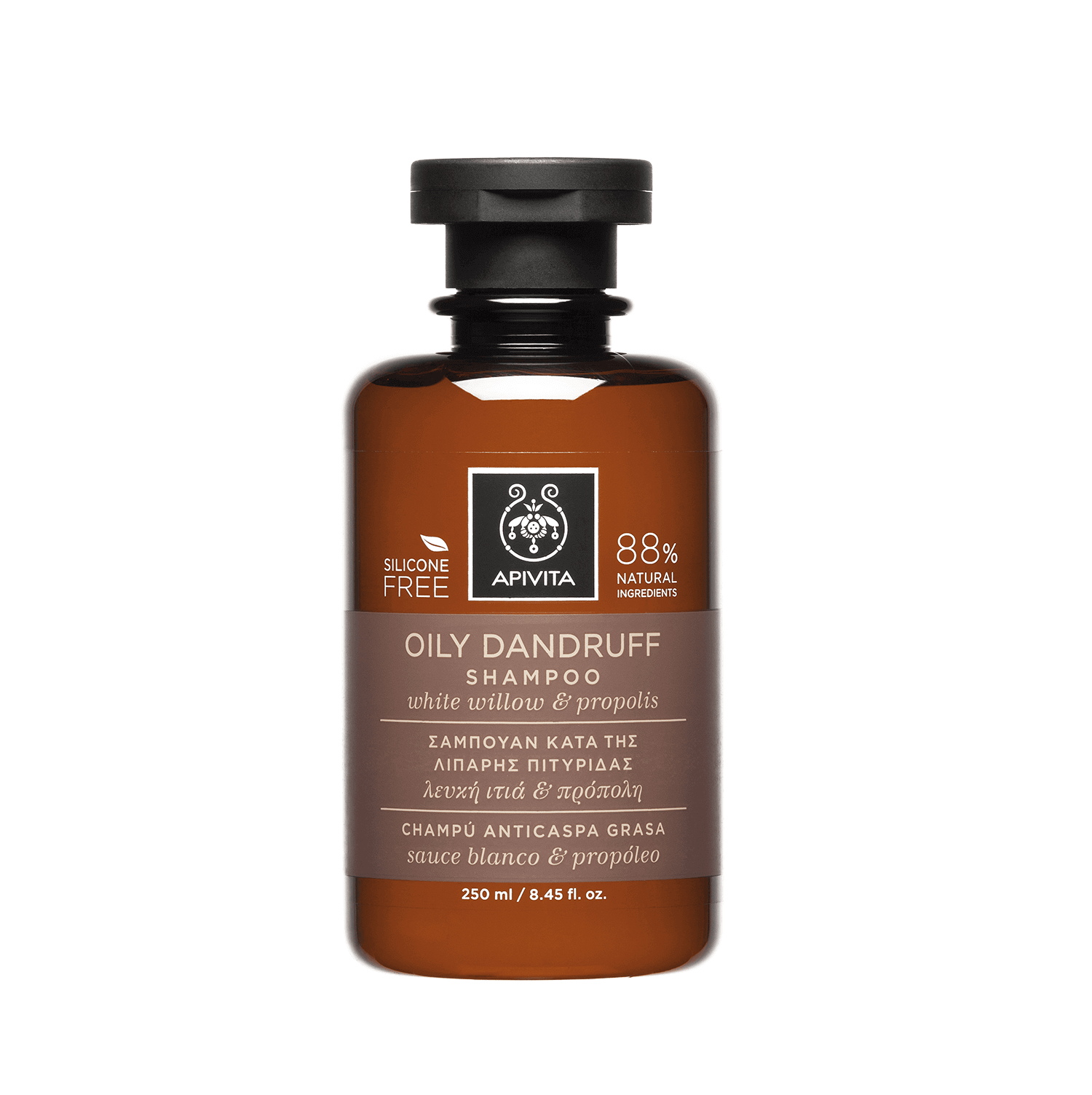 APIVITA Holistic Hair Care Oily Dandruff Shampoo with White Willow & Propolis 25