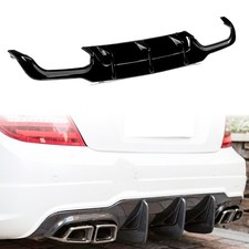 Heckdiffusor Spoiler Für Mercedes W204 C204 C63 Style Schwarz Glänz Diffusor