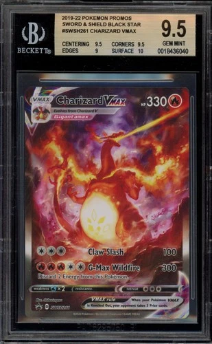 Pokemon Charizard VMAX Ultra-Premium Coll. Full Alt Art Promo SWSH261 BGS 9.5