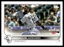 2022 Topps Opening Day Charlie Blackmon Colorado Rockies #96