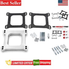 Aluminum Carb Carburetor Spacer 1in Fits Ford Mopar Holley With 38in Vacuum Aluminum Carb Carburetor Spacer 1in Fits Ford Mopar Holley With 38in Vacuum