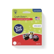 , Craft Dots Value Pack, Double-Sided, 1/2", .5 Inch, 600 Dots, DIY Craft Glu...