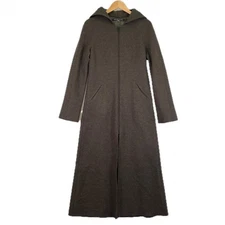 MICHEL KLEIN Long coat coat Brown wool/polyester Women