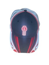 Vtg Kenworth KW Trucking Hat Flame Embroidered Logo Cap Paccar Diesel Trucker