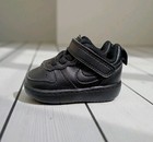  Nike Court Borough Low 2 BLACK Baby Infant Shoes Sneakers Size 2C Basketball