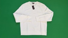 MICHAEL KORS Men's Size Large White Logo Pullover Sweater NWT