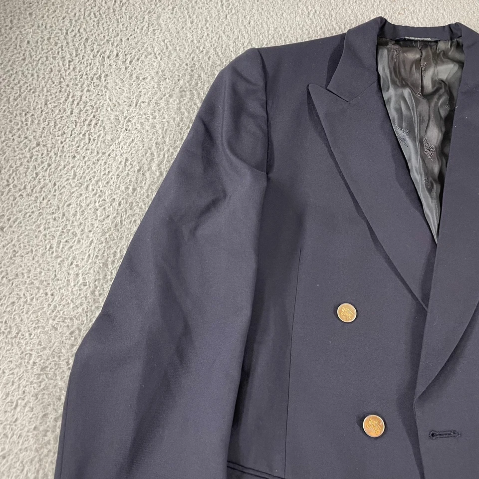 Blazer de colección Burberrys para hombre azul marino lana doble botonadura traje chaqueta *Leer* Foto 2 de 4