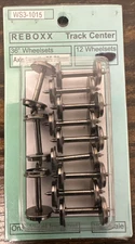 REBOXX HO Scale #WS3-1015 36" Wheelsets 12 Sets All Metal Axle Length = 25.78mm