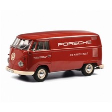 Schuco 1:18 Volkswagen VW T1 box van Porsche van alloy full open model