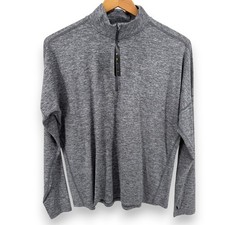 Nike Dri-FIT Running Quarter Zip Long Sleeve Pullover Top Gray XL