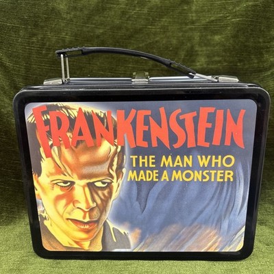 Seltene NECA Frankenstein Metall Brotdose & Thermoskanne Y2K Universal Monster Neu im Karton