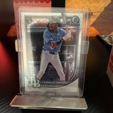 2025 Bowman Chrome Mega Box Chandler Simpson Mojo Refractor Rookie Card 