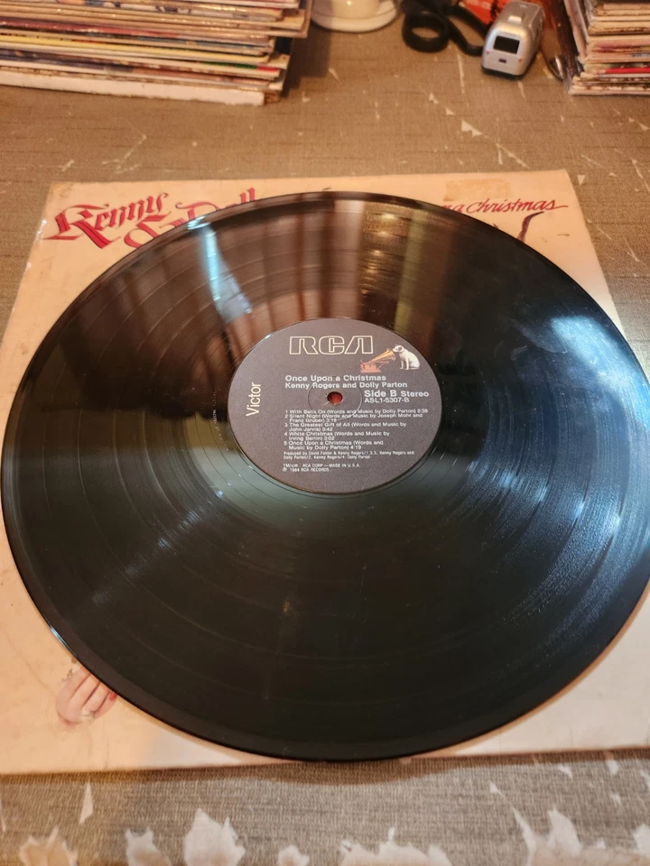 Once Upon a Christmas by Rogers, Kenny / Parton, Dolly RCA Records Vinyl Album - Image 3 of 3